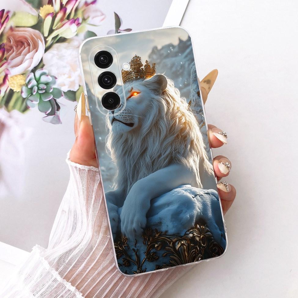 Clear For Samsung A26 SM-A266E SM-A266B Case For Samsung Galaxy A26 Cover Luxury Fashion Flowers Cute Kawaii Painted