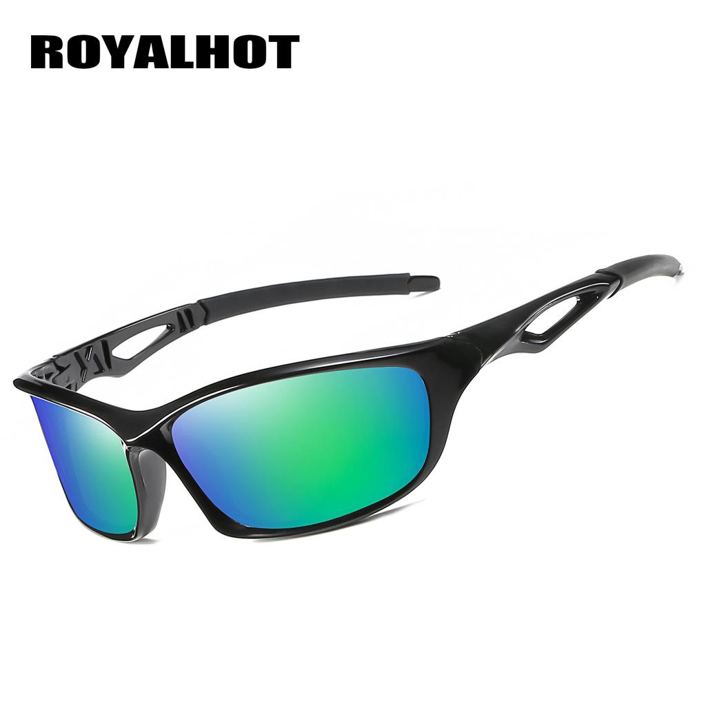 Royalhot Поляризованные спортивные солнцезащитные очки унисекс с полой оправой, винтажные солнцезащитные очки, очки в стиле ретро, солнцезащитные очки, UV400