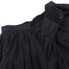 ebure Wrinkle Voile Gathered Long Skirt, Women's, Black, Size 36 skirt 36 blackUsed