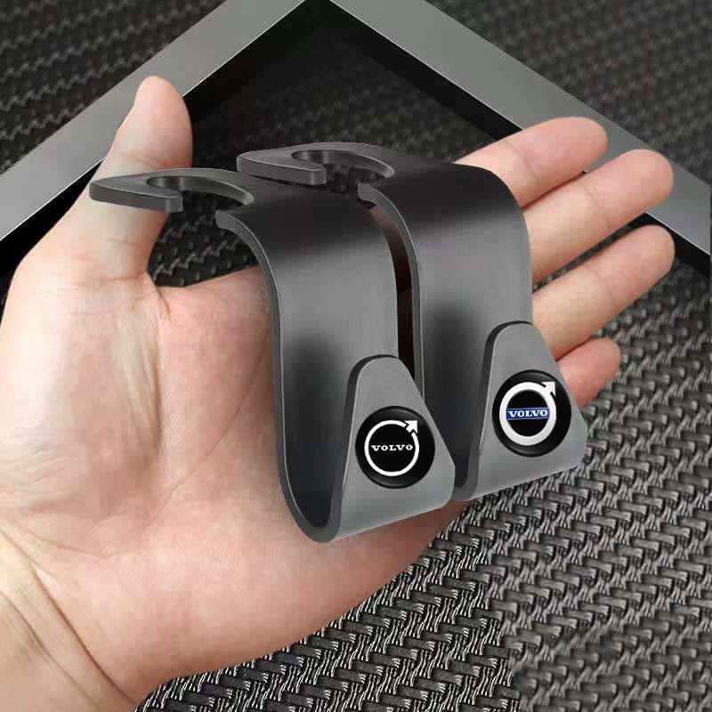2Pcs Car Seat Back Hooks Auto Accessories For Volvo V50 V70 S90 Olestar AWD XC40 S80 T6 V90 Rdesign V60 V40 XC60 XC90 S60 C30