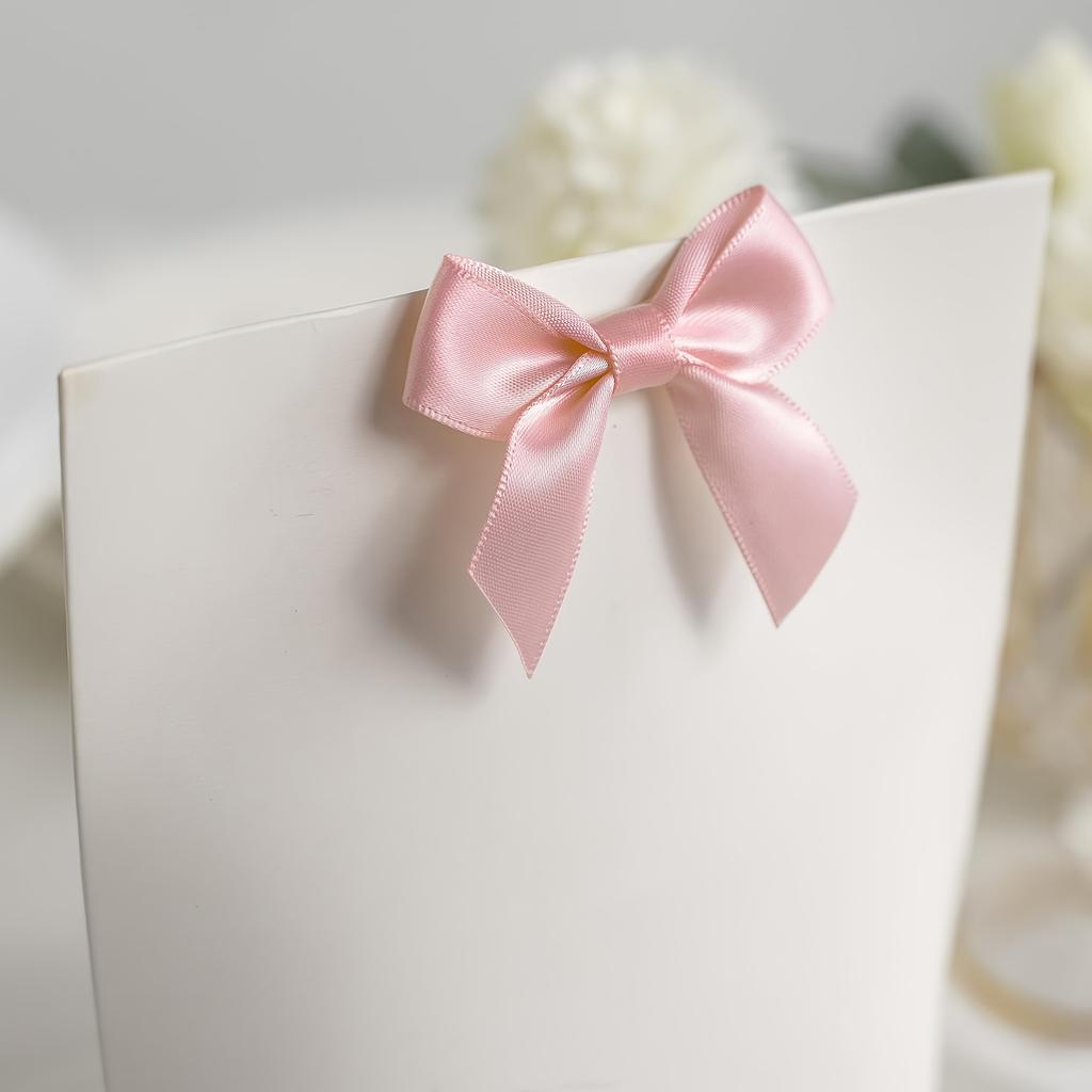 2,5-дюймовый 50-шт Самоклеящийся ленточный бант с лентой, для упаковки подарков, Готовый ленточный бант на двустороннем скотче, для изготовления поделок