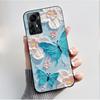 Чехол для ZTE Blade A72S A7050 Чехол-книжка для ZTE Blade V41 Роскошный модный с бабочкой и цветами Силиконовый мягкий черный бампер из ТПУ