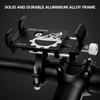 Bicycle Mobile Phone Mount Aluminium Motorcycle Scooter Handlebar Phone Holder for 3.0 - 6.8 Inches