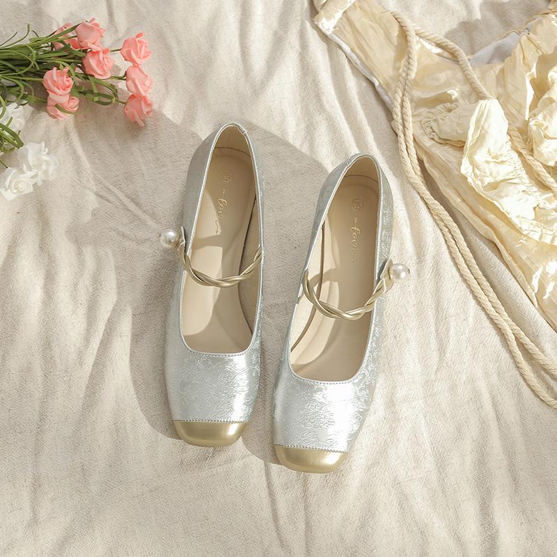 Женские туфли Мэри Джейн с квадратным носком, на низком каблуке, с ремешками на щиколотке, повседневные, удобные, на толстом каблуке, нарядные туфли Мэри Джейн для свадебной вечеринки для женщин