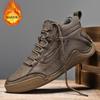 Модные новые зимние теплые мужские зимние ботинки, высококачественные удобные мужские ботильоны, зимняя плюшевая теплая мужская обувь, повседневные кроссовки для активного отдыха
