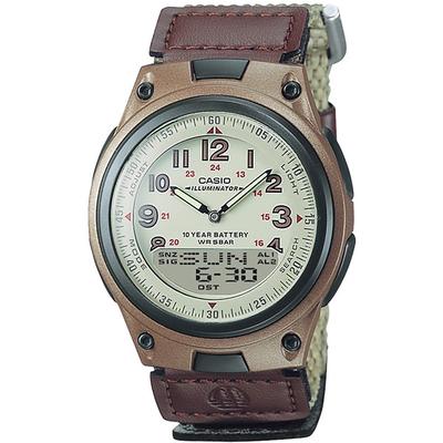 Мужские AW-80V-5BJF [CASIO Collection] Круглые часы из смолы Цифровые аналоговые