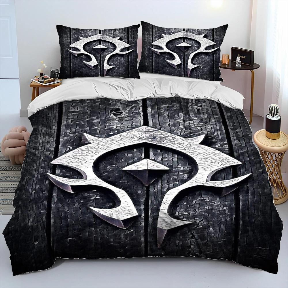 Exquisite 3D World of Warcraft Wallpaper Game Digital Printing Bedding Set Duvet Cover Comforter Bed Youth Kids Girl Boys Gift