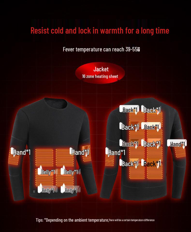 Зимняя одежда с подогревом всего тела от USB для мужчин и женщин - 28 зон нагрева