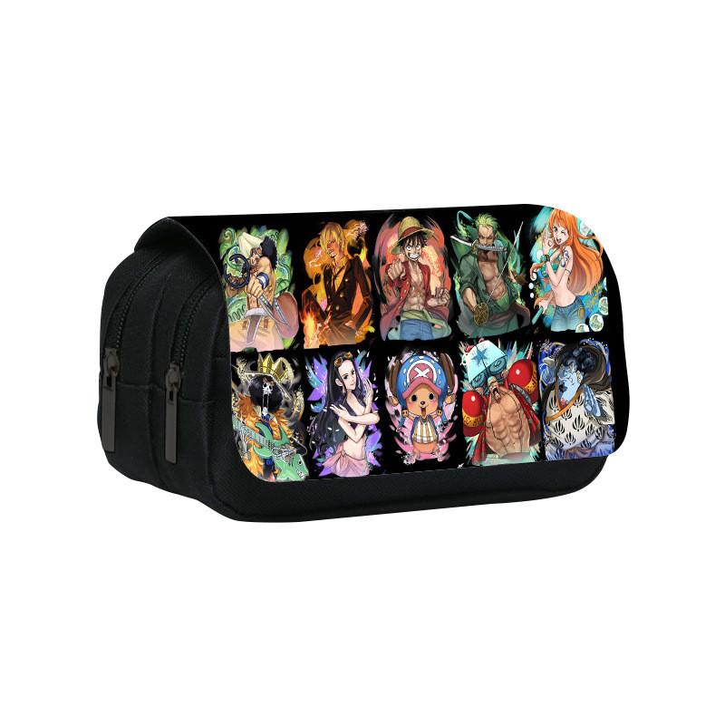 One Piece Large Capacity Double Layer Stationery Bag With Durable Nylon Material