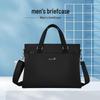 Bonnies Kangaroo Men's Black Nylon Waterproof Business Briefcase