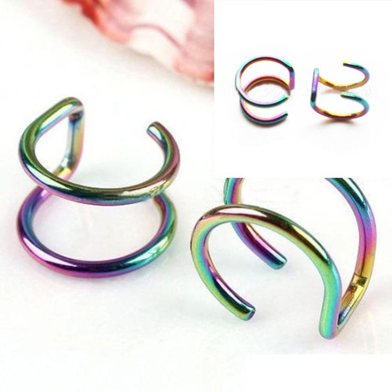 Men's Women's Chic Non-piercing Cartilage Cuff Earrings Ear Clip