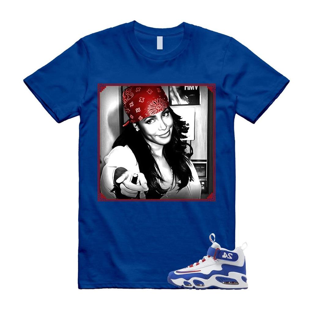 Air Griffey Max 1 USA White Blue Red T Shirt Match LIYAH