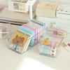 Новые Kawaii акриловые наклейки Kpop коробка для хранения фотокарточек настольный органайзер держатель для ручек школьные канцелярские принадлежности