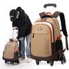 Junior High School Student Trolley Backpack Simple High Quality Ins Campus Rolling Backpack