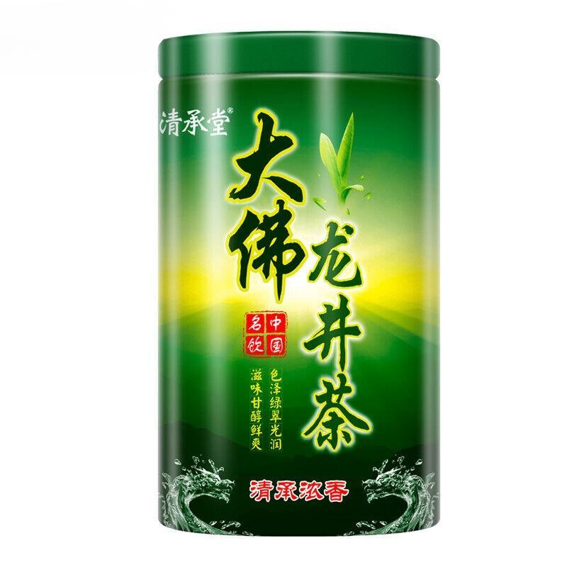 Китайский чай премиум-класса Dafo Long Jing Dragon Well Зеленый чай Лунцзин 250г банка
