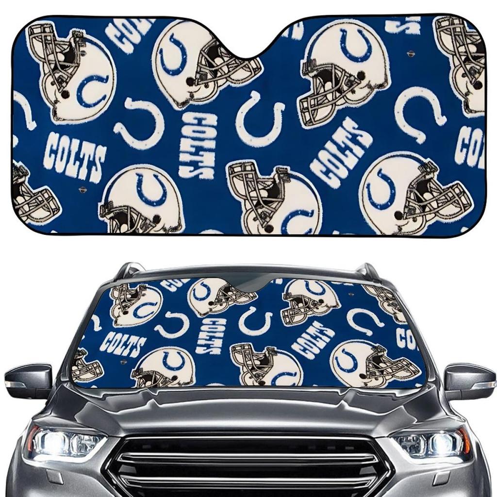 Индивидуальная солнцезащитная шторка на лобовое стекло автомобиля Indianapolis Colts для защиты от жары и солнца