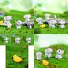Adorable Resin Elephant Figurine Cute Desk Ornament For Fairy Garden Decoration