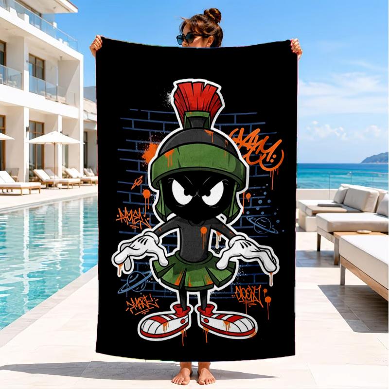 Tazma-nian Devil Spray Art Beach Towel, Super Soft Microfiber, Perfect Gift for Her/Him, Birthday, for Pool, Beach, Travel, Decor Beach Party