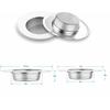 GONGXIANG Perforated Stainless Steel Garbage Drain, Set of 2, for Bathrooms and Kitchens, Shallow Drain, Drain Sizes: 7cm/4.3cm-9cm/5.5cm