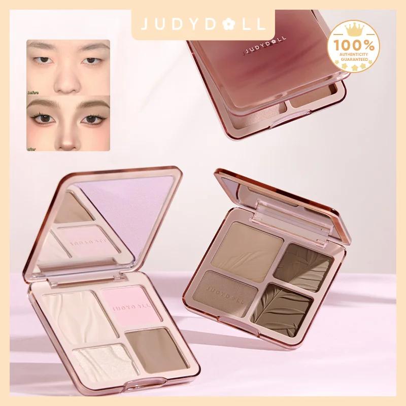 Палетка Хайлайтер & Контур Judydoll, Матовая & Сияющая, Скульптурирование & Определение Контуров, Натуральный Финиш, Контур Носа & Линии Челюсти, Для Начинающих