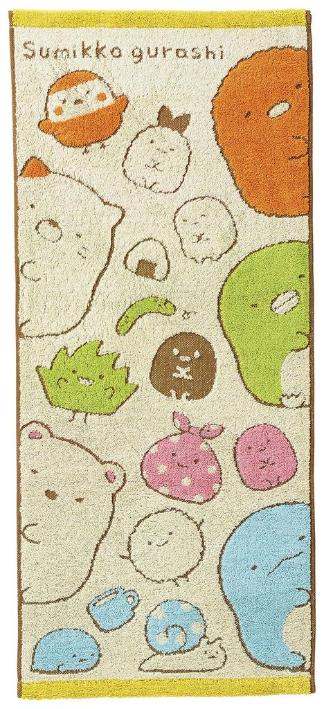 Marushin Sumikkogurashi Face Full of Fluffy Available In 3 6575009500 Towel, Sumikko, Cotton, Sizes,