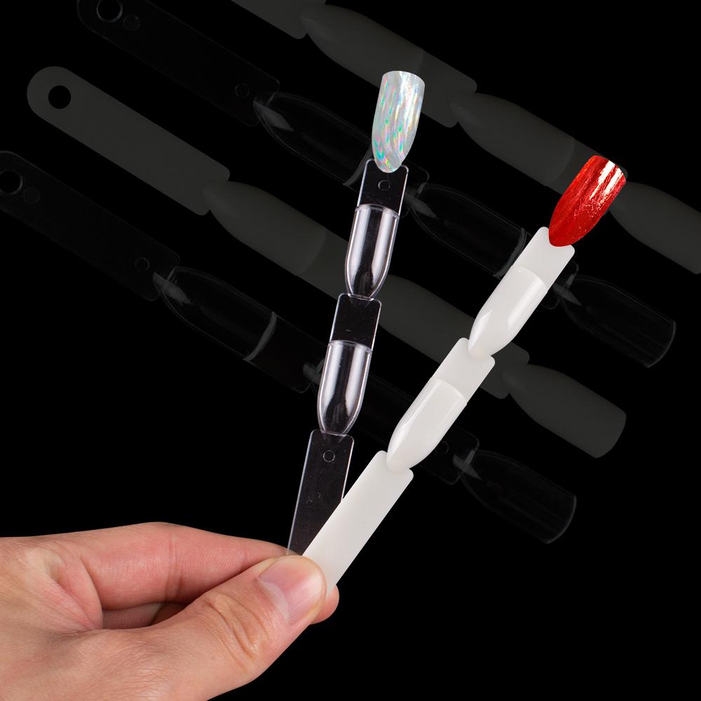 1 компл. для дизайна ногтей, веерная форма, дисплей, естественная диаграмма, гель-лак, образец окраски, тренировка, накладные ногти со съемным кольцом