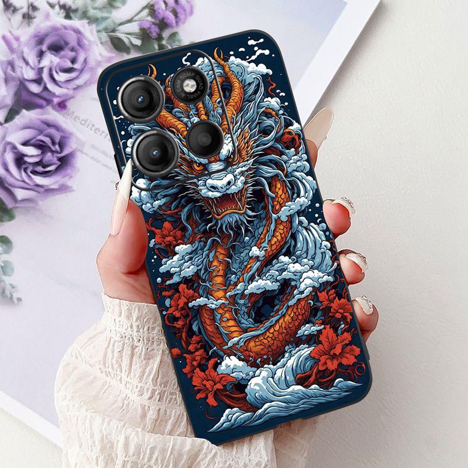 Силиконовый чехол для Motorola Moto G15 G75 2024 Cover Милый Панда Лев Ударопрочный ТПУ Чехлы для телефона Для MotoG15 MotoG75 G 75 G 15 Etui