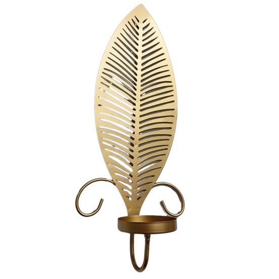 1/2 шт. Винтажные настенные бра Подсвечник Полый Перо Железное искусство Подсвечник для чайной свечи Гостиная Спальня Настенное украшение Подсвечник