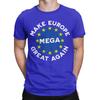 Мужская и женская футболка Make Europe Great Again из чистого хлопка, модная футболка, верхняя одежда