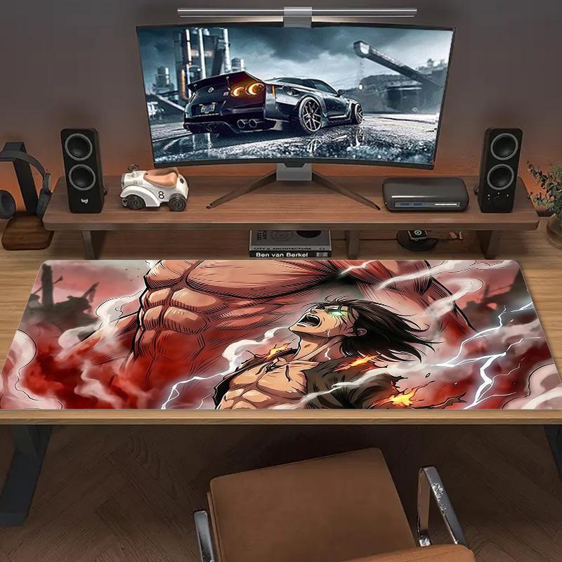 Attack on Titan2 Print Cushion Non-slip Laptop Tablet Big Mousepad XXL Mat Mini PC Playmat With Lock edge