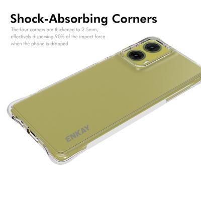 ENKAY HAT PRINCE Чехол для Motorola Moto G85 5G/S50 Neo 5G TPU Кристально прозрачный Чехол для телефона Угловые подушки безопасности Защита от падений