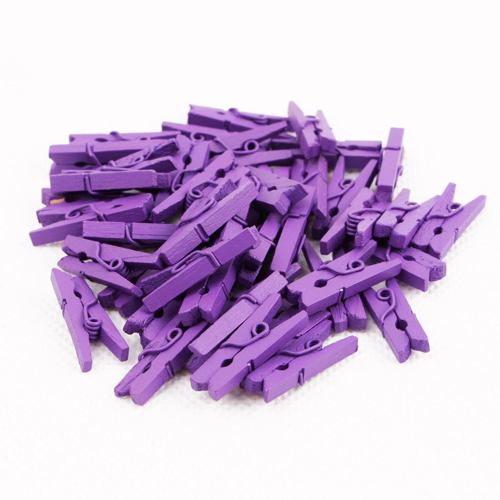 Мини-прищепки для фото 50 шт. 25 мм красочные прищепки из натурального дерева ремесленные украшения деревянные зажимы