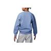 Jordan Essentials Solid Color Crow Neck Casual Long Sleeve Hoody Children sweatshirt Blue Gray HF2529-436