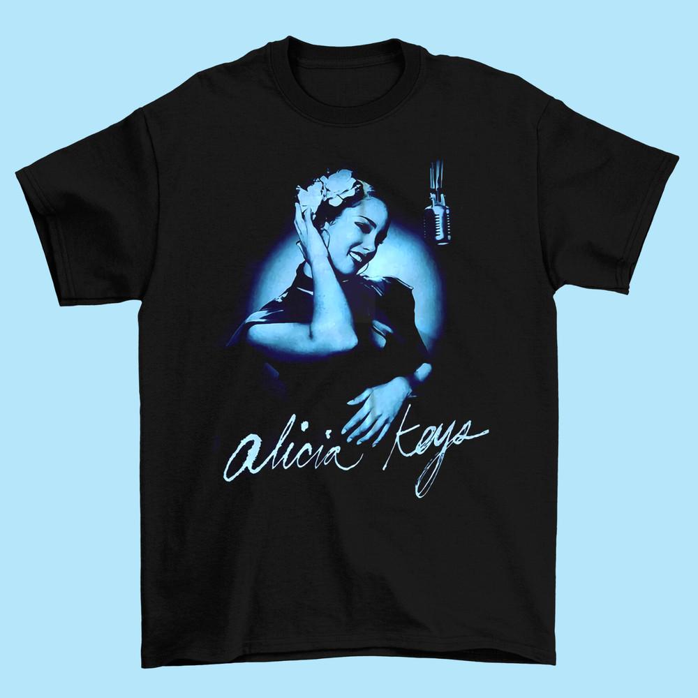 Футболка с логотипом тура Alicia Keys Diary Live Tour Мужская и женская Размеры S M L 234XL Унисекс Футболка