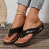 Summer Women's Thick Soled Sloping Shoes, High-heeled Sandals, Comfortable, Soft and Lightweight Women's Shoes, and Open Toed Shoes