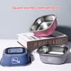 Миска для собак из нержавеющей стали, миска для кошек, миска для домашних животных, противоскользящая миска для собак, миска для кормления кошек, миска для воды для собак, портативная миска для кормления домашних животных