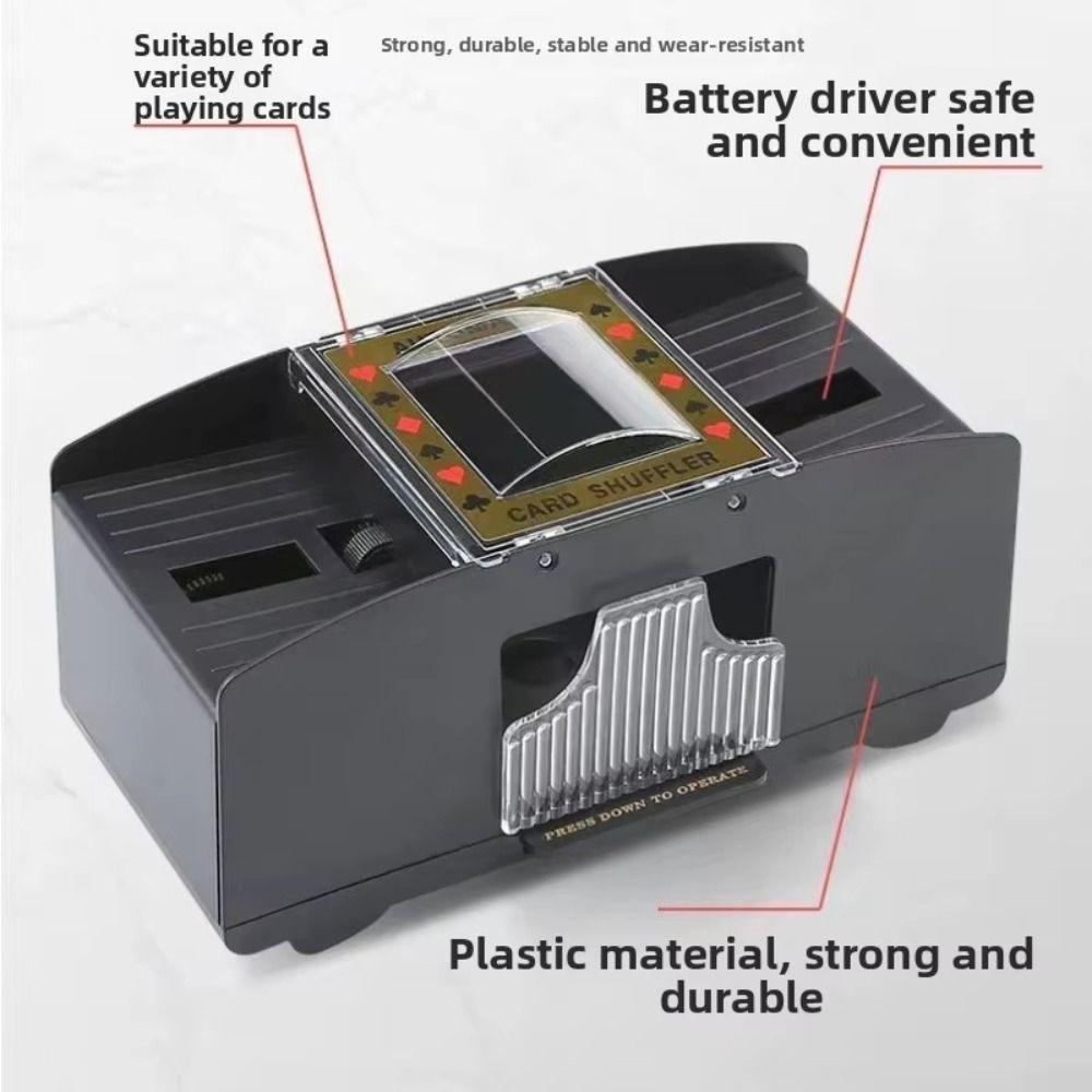 28 шт. Пластиковая электрическая машинка для тасования игральных карт Автоматическая машина для тасования Развлекательные приборы