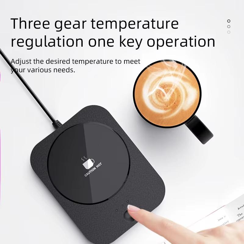 USB-подогреватель для чашек, кофе, молока, чая, воды, кружки, регулируемая температура, подставка для подогрева для домашнего офиса, автоматическое зимнее отопление