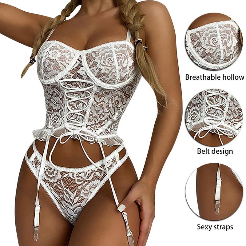 Сексуальное женское белье Эротическая пижама Кружевное белье Babydoll Прозрачное платье Сексуальное женское белье Простое платье