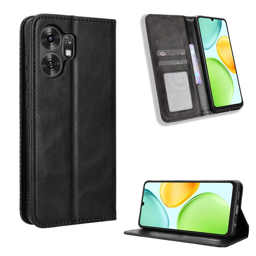Flip Cover compatible for Honor X6D PU Leather Phone Case Full-Body Protection with [RFID Blocking]