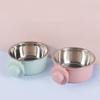 3 Colors Cat Dog Food Dispenser 2-in-1 Pet Feeding Tool Portable Pet Cage Bowl  Cat