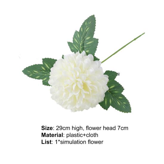 Имитация цветка Экологичный неувядаемый пластиковый ложный букет цветов хризантемы для дома