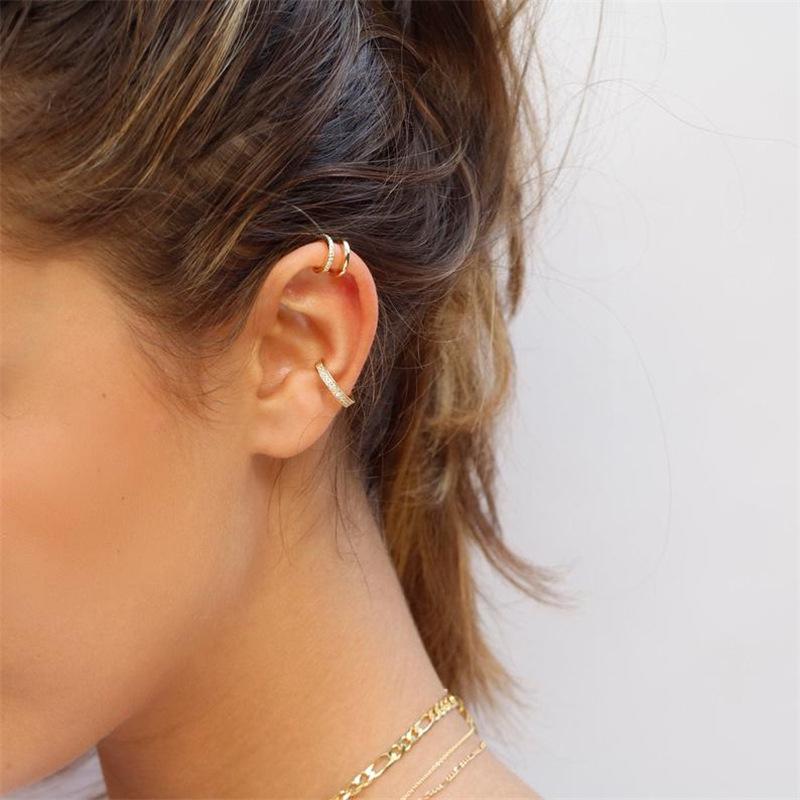 Trend Cubic Zirconia Long Tassel Drop Earrings For Women Star Moon Chain Pendant Piercing Earring Korean Trendy Jewelry