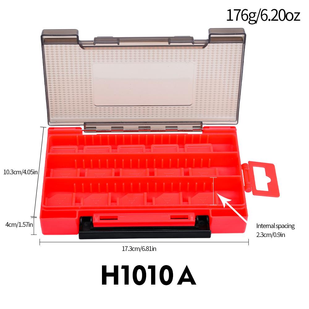 Коробка для двойной приманки, двусторонняя коробка для рыболовных снастей, коробка для хранения аксессуаров для наживки, пластиковая коробка для приманки-карандаша Mino