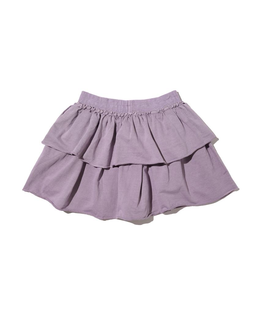 Cargo Bros For Woman Pigment Tiered Mini Skirt (Purple)