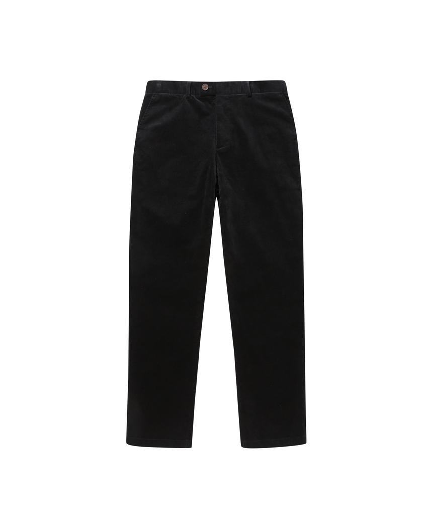 SOLEW Corduroy Tapered Pants_Black