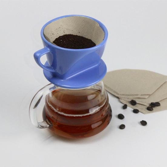 100 шт. конусный фильтр для кофе, утолщенный пищевой фильтр с безопасным краем, прессованный из тонкой бумаги, оригинальный фильтр-мешок из древесной массы