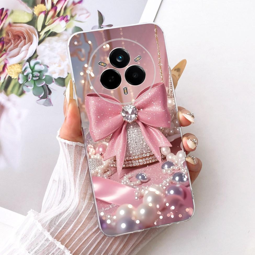 Clear Cover For Realme 14 Pro Case RMX5056 Cute Cat Fashion Butterfly Funny Painted Bumper For Real me 14 Pro Casing