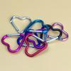 10Pcs Heart Shaped Carabiner Hooks Compact Quick Link Snap Hook Clips Strong Load Bearing Key Holders Camping Supplies
