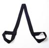 Ремень для коврика, регулируемый, эластичный, хлопковый, для растяжки, тренировочный коврик, стропа для переноски больших ковриков, черный